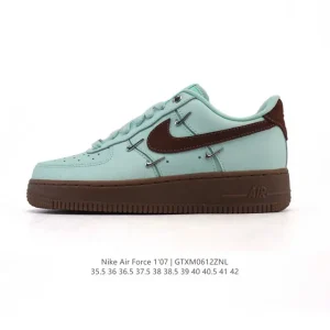 Nike Air Force 1 Low White Leather Casual Sneakers for Men and Women