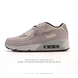 Nike Air Max 90 Retro Running Shoes Leather Mesh Vintage Style