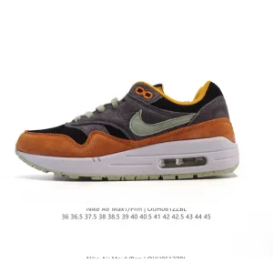 Nike Air Max 1 Prm Vintage Running Shoes with Air Cushion Technology