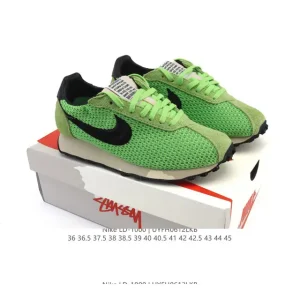 Stussy x Nike LD-0 Action Green Retro Running Shoe