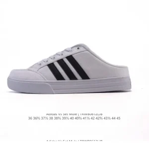 Adidas Vs Set Mule Canvas Slip-On Shoe for Men and Women
