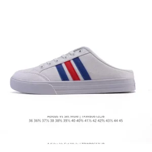 Adidas VS Set Mule Slip-On Canvas Shoe with Rubber Sole