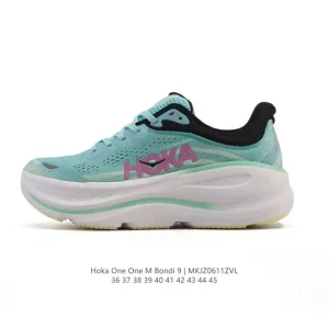HOKA Bondi 9 Men's and Women's Running Shoes Lightweight Cushioning Durable Low-Top