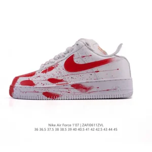 Nike Air Force 1 2025 Snake Limited Edition Low Top White Sneakers