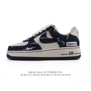 Nike Air Force 1 Low White Leather Sneakers for Men and Women