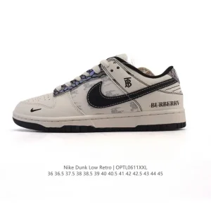 Nike SB Dunk Low Pro Skateboarding Shoes Vintage Leather
