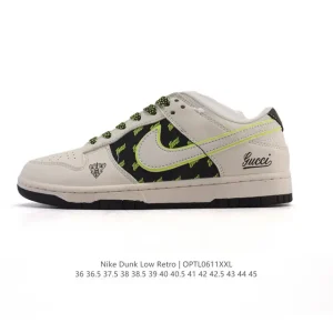 Nike SB Dunk Low Pro Skateboarding Shoes Vintage Leather