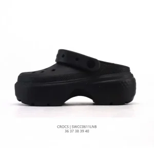 Crocs Women's Thick Sole Platform Slides Sandals