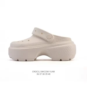 Crocs Women's Platform Sandals - Comfortable Thick Sole Slides