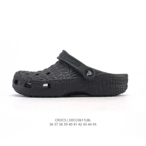 Crocs Crocodile Texture Closed Toe Sandals Slides Two Ways