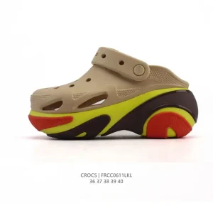 Crocs Shell Bubble Clog Platform Sandal White Jing Tong Edition