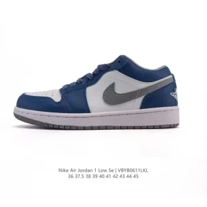 Jordan AJ1 Low Retro Vintage Leather Casual Sneakers