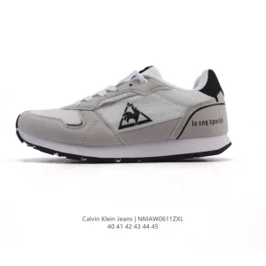 Calvin Klein Jeans Men's Low-Top Leather & Print Sneakers
