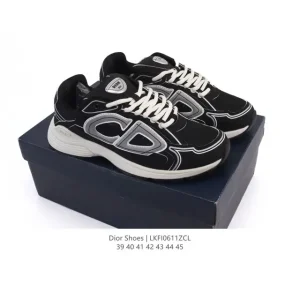 Dior D-Connect Chloroprene Rubber Sneakers Thick Sole Dad Shoes