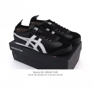 ASICS Onitsuka Tiger Mexico 66 Classic Vintage Leather Sneakers