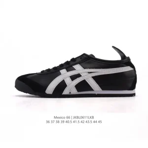 ASICS Onitsuka Tiger Mexico 66 Classic Retro Leather Sneakers for Women