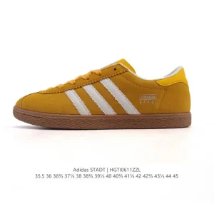 Adidas Stadt Retro Pink Suede Sneakers Unisex Comfortable Casual Shoes