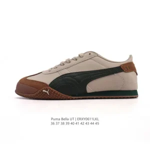 Puma Bella Ut Leather Low Top Sneakers with Softfoam+ Cushioning
