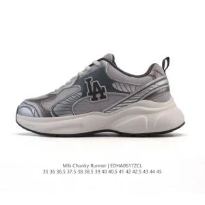 MLB Chunky Runner Liner Low Top Chunky Sole Leather Sneakers 2025 New York Yankees Edition