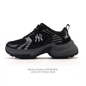 MLB Chunky Runner New York Yankees 6cm Thick Sole Sport Leisure Sneakers