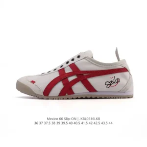 ASICS Onitsuka Tiger Mexico 66 Slip On Vintage Canvas Shoes