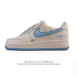 Gucci x Nike Air Force 1 '07 Low White Sneaker with Honeycomb Air Cushion