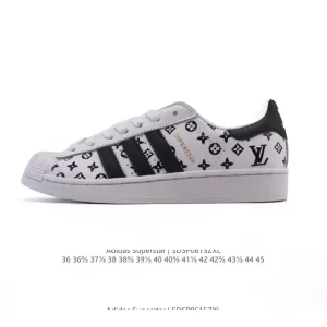 Adidas Superstar 2025 Snake Year LV Collaboration Shell Toe Sneakers
