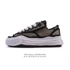 Mmy Maison Mihara Yasuhiro Blakey Canvas Low Top Sneakers