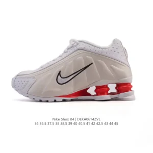 Nike Shox R4 Metallic Cushioning Running Shoes