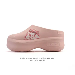 Adidas Adifom Hello Kitty Slides with Bow Decoration for Women Summer Beach Water Shoes