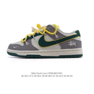 Nike SB Dunk Low Pro Unisex Retro Skateboard Shoes with Deconstructed Bandage