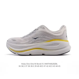 HOKA Bondi 9 Men's and Women's Cushioned Running Shoes for Everyday Comfort