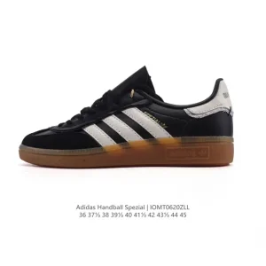 Adidas Handball Spezial Low-Top Leather Sneakers Classic Three Stripes Vintage Style