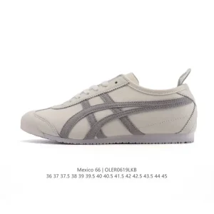 ASICS Onitsuka Tiger Mexico 66 Classic Leather Retro Sneakers for Women