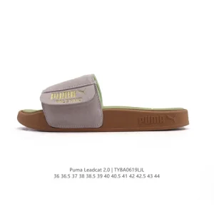 Puma Leadcat 2.0 Retro Slide Sandal with Velcro Strap and Big Logo