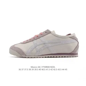 ASICS Onitsuka Tiger Mexico 66 Classic Retro Leather Sneakers for Women