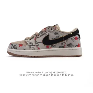 Jordan Air 1 Low Retro Classic Leather Basketball Shoes