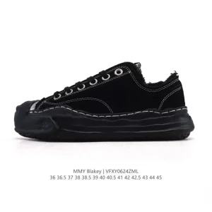 Mmy Maison Mihara Yasuhiro Blakey Canvas Low Top Sneakers