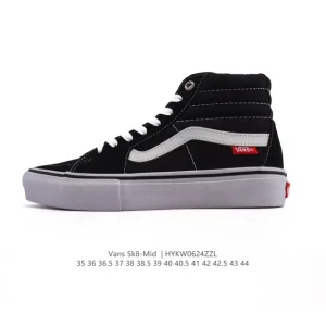 Vans Sk8-Mid Classic Canvas Skate Shoes for Men and Women