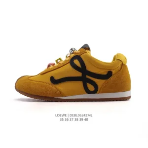 Loewe Ballet Runner Leather Fabric Low Top Sneakers