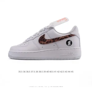 Nike Air Force 1 07 Low White Leather Low Top Sneakers
