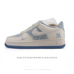 Nike Air Force 1 07 Low White Leather Sneakers with Air Cushion