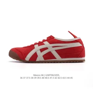 ASICS Onitsuka Tiger Mexico 66 Classic Vintage Leather Sneakers