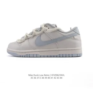 Nike SB Dunk Low Pro Men Women Skate Shoes with Deconstruction Band and Double Laces