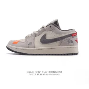 Jordan Air Jordan 1 Low Retro Basketball Shoe with Air Cushion