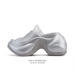 SMFK Compass Thick Sole Women's Slides with Built-in Height Increase