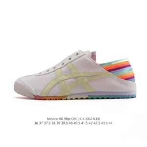 ASICS Onitsuka Tiger Mexico 66 Slip On Vintage Canvas Shoes
