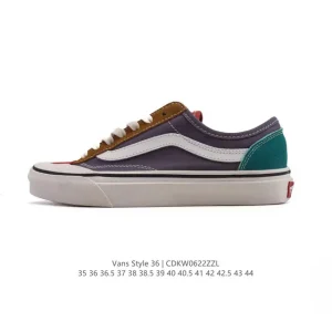 Vans Style 36 Low Top Classic Skate Shoes with Half Sizes