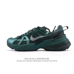 Nike V2K Run Retro Running Shoes with Cushioned Sole and Metallic Accents