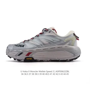 Hoka One One x Moncler Men's Thick-Soled Luxury Sneaker